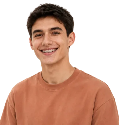 Adolescent après un traitement orthodontique